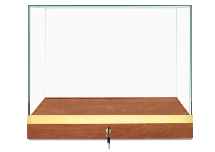 CT610 30 Wild Cherry Frameless Countertop Display Case – Front View