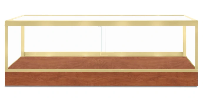 CT660 60 Wild Cherry Framed Countertop Display Case – Front View