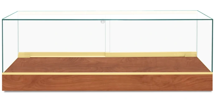 CT660 60 Wild Cherry Frameless Countertop Display Case – Front View
